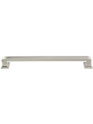 Menlo Park Cabinet Pull - 8 inch Center-to-Center in Polished Nickel.